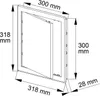 Revisionstür aus Kunststoff 300x300 mm Revisionsklappe  Produktbild-Vorschau 4