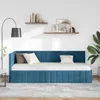 vidaXL Rohový rám postele s čelem modrý 80 cm x 200 cm Náhled obrázku produktu 3