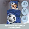 Fußball Bettwäsche Set 135x200 80x80 cm aus 100% Baumwolle Produktbild-Vorschau 3