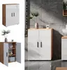 Meuble salle de bain Vicco Irma Blanc brillant/Chêne doré Voir les images du produit 2