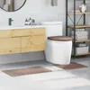vidaXL Anti-Rutsch Badematten-Set 3 stk. Braun 50 x 80 cm Produktbild-Vorschau 2