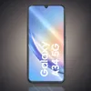 A smartphone with a colorful wallpaper displayed on its screen, set against a gradient background. Produktbild-Vorschau