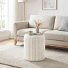 Pouf contenitore HOMCOM con coperchio reversibile, bianco Anteprima dell’immagine prodotto 7