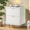 Nachtschrank 2er set, Beistelltisch weiss mit 2 Produktbild-Vorschau 7