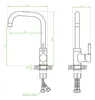 Technical drawing of a kitchen faucet with dimensions indicated. Produktbild-Vorschau