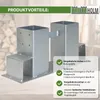 4er Set Holzstapelhilfe feuerverzinkter Stahl 34x10x15 cm Produktbild-Vorschau 7