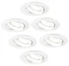 Ledvion lot de 6 spot encastre LED rond blanc 3W dimmable Voir les images du produit 1