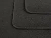 A close-up view of dark gray car floor mats, showing the texture and stitching. Produktbild-Vorschau