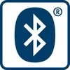 The image shows the Bluetooth logo inside a rounded square border. Produktbild-Vorschau