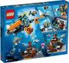 The back of a LEGO City Forscher-U-Boot (Explorer Submarine) playset box, showing various scenes and features of the toy. Anteprima dell’immagine prodotto