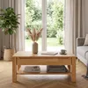 Couchtisch Kernbuche Massivholz 100x60 cm mit Schublade Produktbild-Vorschau 4