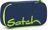 A navy blue pencil case with lime green trim and branding. Náhled obrázku produktu