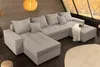 riess-ambiente XXL Wohnlandschaft LODGE 315cm greige Cord Produktbild-Vorschau 5