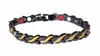 MAGNET-ARMBAND Bicolour 4 Magnete 1500 Gaus Gold/Schwaz mit Produktbild-Vorschau 2