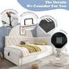 Cama tapizada Flieks de 90x190 cm con espacio de Vista previa de la imagen del producto 6