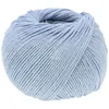 A ball of light blue yarn on a white background. Produktbild-Vorschau