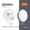 Plafond LED-Deckenleuchte ROMERO 2xE27 IP20 Schwarz KOBI Produktbild-Vorschau 8