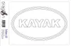 Aufkleber / Autoaufkleber - JDM - Die cut - Kayak Euro Ovel Produktbild-Vorschau 2