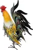 ProGarden Gartenfigur Hahn aus Metall, braun-blau-rot, Produktbild-Vorschau 7