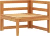 Divano ad angolo vidaXL con cuscini bianco crema, in legno Anteprima dell’immagine prodotto 8