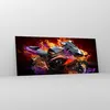 Bilder auf glas - Motorrad Feuer Abstraktion - 120x50cm - Produktbild-Vorschau 4