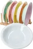 Pastello set di 6 piatti fondi colorati 450ml piatti Anteprima dell’immagine prodotto 1