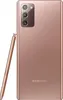 A rear view of a Samsung Galaxy Note20 5G smartphone in mystic bronze, with its stylus pen. Náhľad obrázku produktu