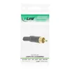 InLine® Cinchstecker Lötversion, Metall schwarz, Ring rot, Produktbild-Vorschau 4
