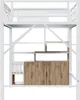 Metalowe łóżko na poddaszu Sweiko 140 x 200 cm, unikalna Podgląd zdjęcia produktu 13