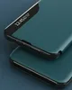 Close-up of a teal phone case with a smart view window. Produktbild-Vorschau