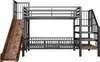 STILVORA Metall-Hochbett 90x200 cm mit Rutsche & Produktbild-Vorschau 10