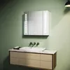 SONNI 60 × 65 cm Aluminium Spiegelschrank Touch Schalter Produktbild-Vorschau 3