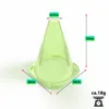 A green plastic plant protection cone with measurement indicators. Produktbild-Vorschau