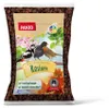 A bag of raisins for wild birds, featuring illustrations of birds and natural elements. Produktbild-Vorschau