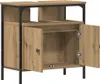 A bathroom vanity cabinet with two doors open, showing the interior. Náhled obrázku produktu