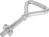 A close-up studio shot of a silver dumbbell handle with a star lock on a white background. Náhľad obrázku produktu