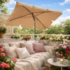 Balkon Sonnenschirm 200x125cm Balkonschirm Rechteckig Produktbild-Vorschau 4
