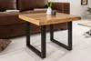 Solidny stolik kawowy IRON CRAFT 60cm drewno mango Podgląd zdjęcia produktu 2
