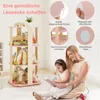 COSTWAY Regał dziecięcy obracany o 360°, 3-poziomowy regał Podgląd zdjęcia produktu 6