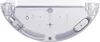 The underside of a white robotic vacuum cleaner. Voir les images du produit