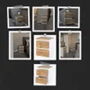 Nachttisch 2er SET Weiß Eiche Wotan - Nachtschrank - Produktbild-Vorschau 9