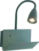 LED Schwanenhals Leselampe Grün mit Ablage und Produktbild-Vorschau 2