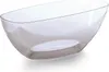 A clear, studio shot of a transparent oval bowl. Anteprima dell’immagine prodotto