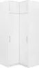 Krudox BAL Eckschrank Weiß 108,5x200x57,5 cm Kleiderschrank Produktbild-Vorschau 1