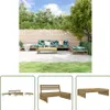 The Living Store 5-tlg. Garten-Lounge-Set Kiefernholz Produktbild-Vorschau 1