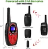 Product image showing a walkie-talkie with dimensions and assembly details. Náhľad obrázku produktu