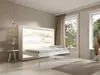 Schrankbett - 140 x 200 cm - Manuelle horizontale Öffnung - Produktbild-Vorschau 2