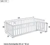 Flieks Kinderbett Bodenbett Holzbett mit Rausfallschutz und Produktbild-Vorschau 7