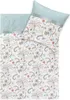 Estella Bio Mako Satin Bettwäsche 135x200 Leia azur Blüten Produktbild-Vorschau 2
