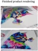 Farbe Katze DIY Diamond Painting Set 5D Diamant Malerei Produktbild-Vorschau 4